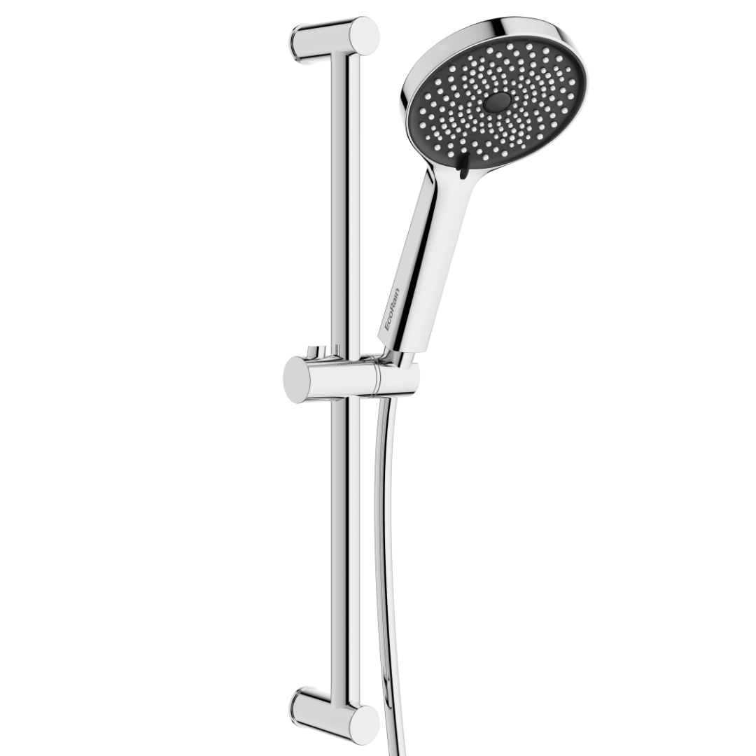 Stainless steel sliding bar Shower set Charly - Chrome