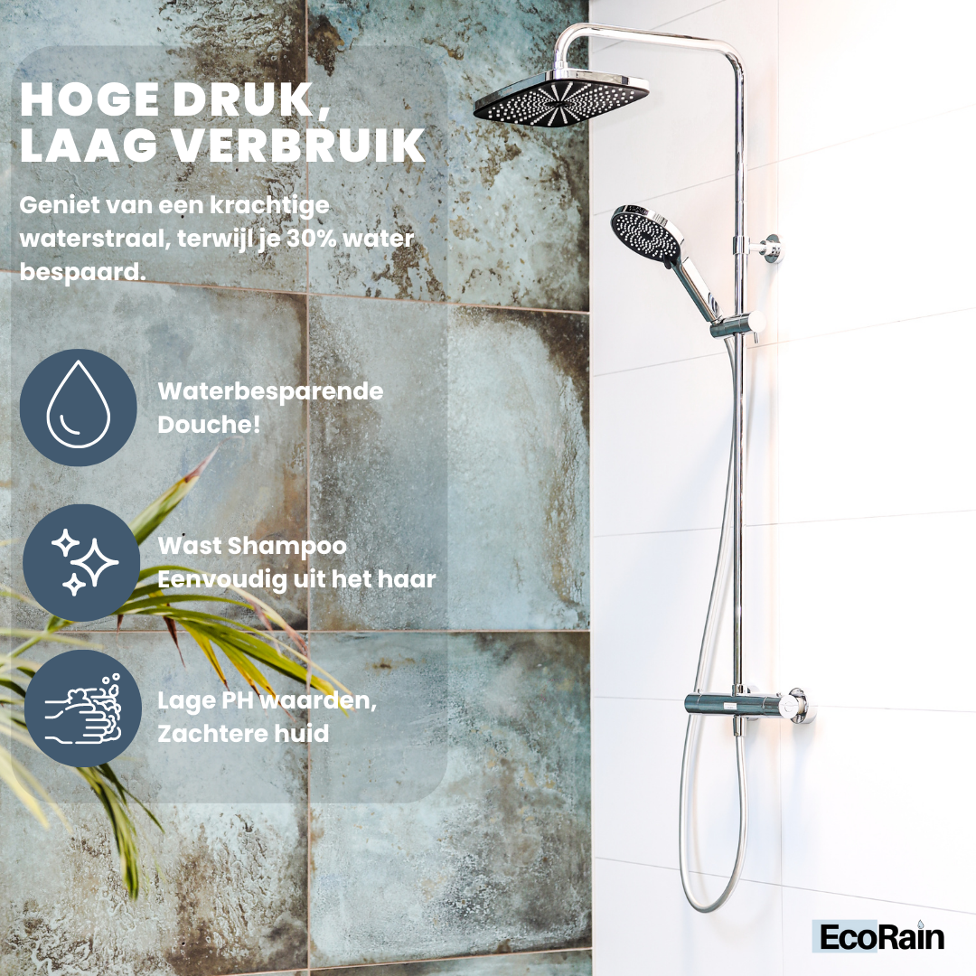 regendoucheset met kraan