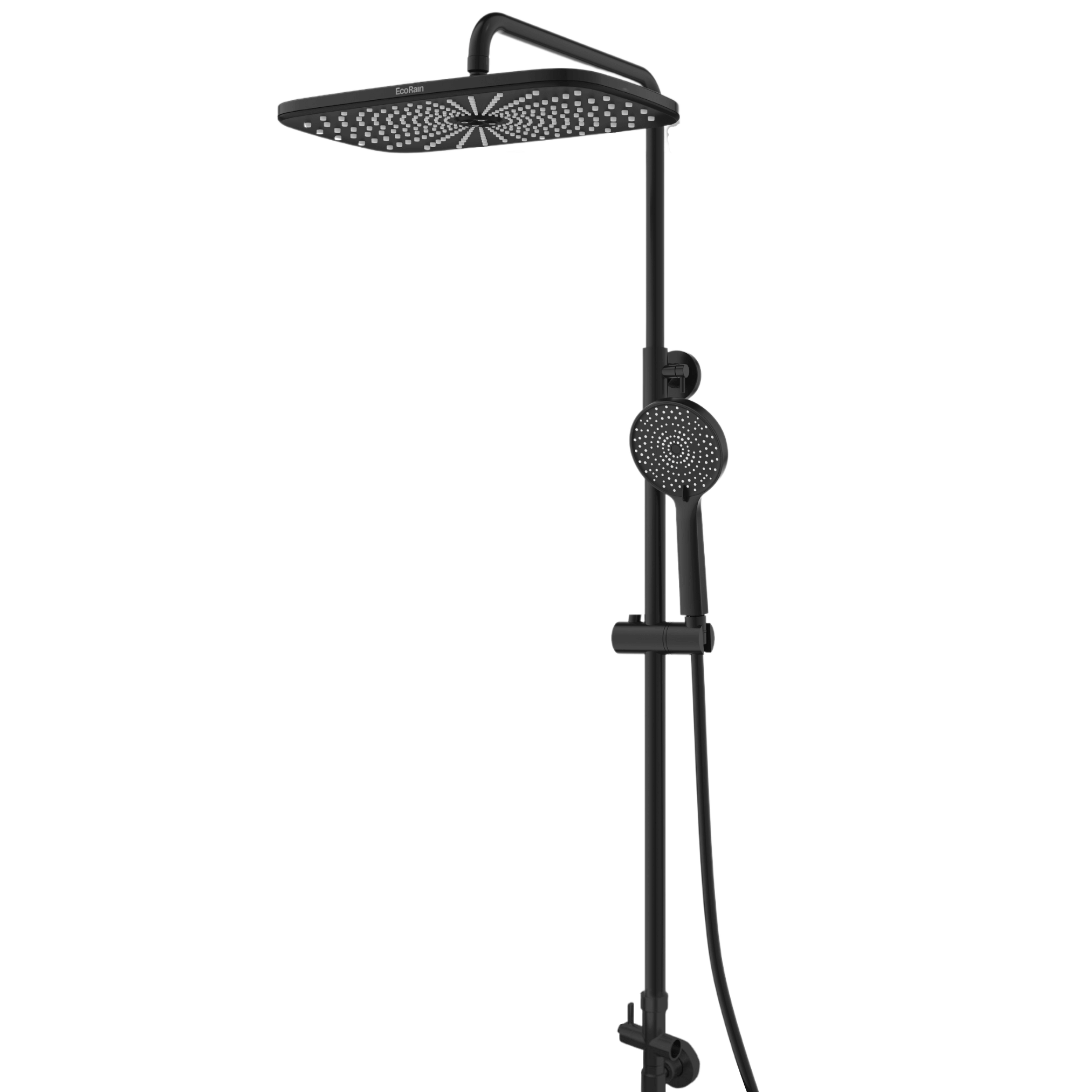 Rain shower set Melvin 30 CM without tap - Black