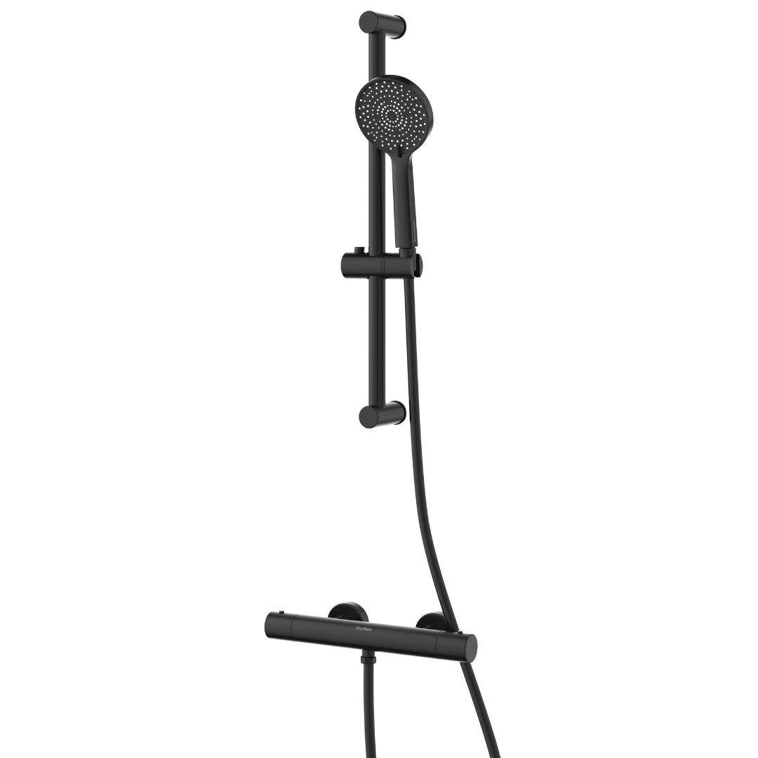 Stainless steel sliding bar Shower set Charly - Chrome