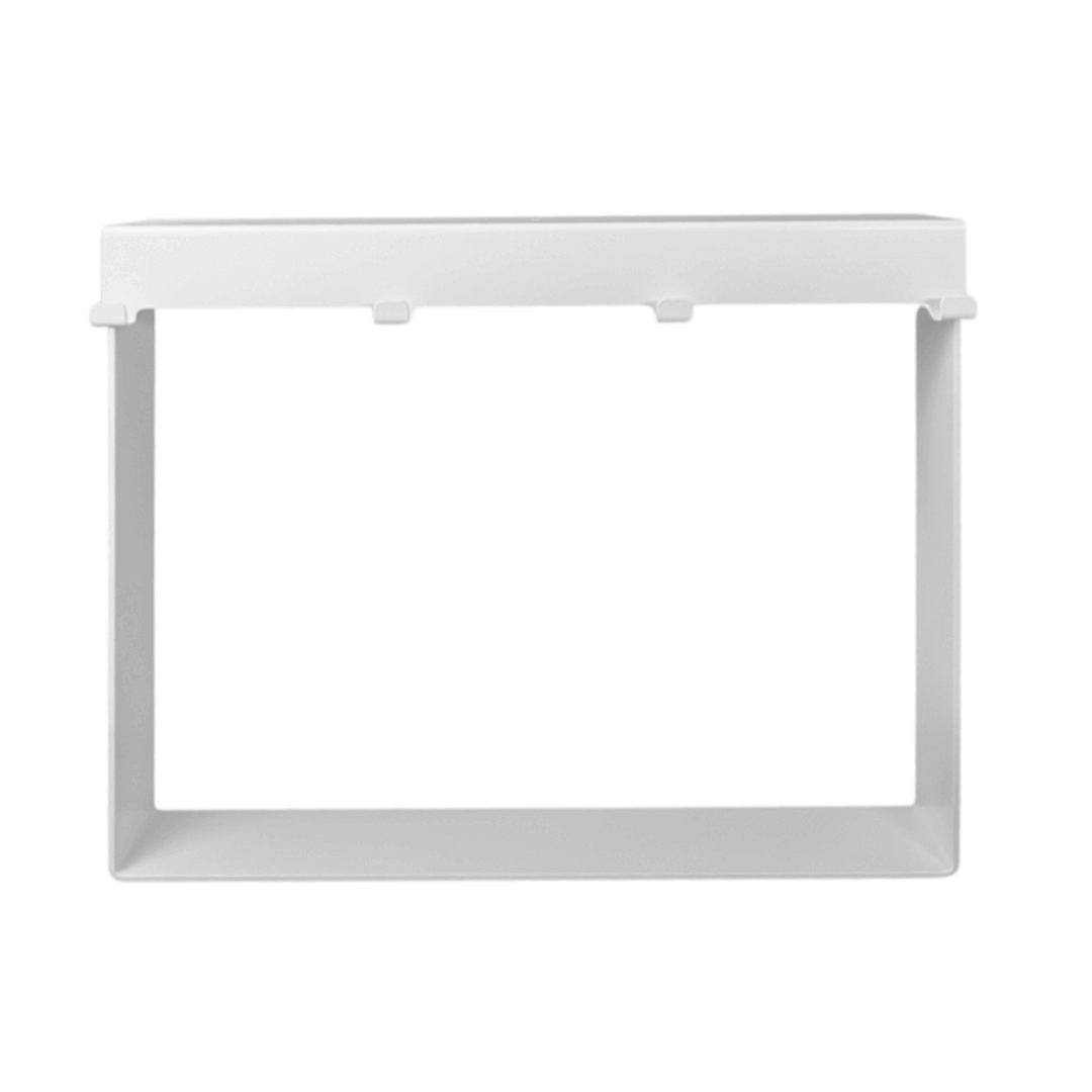 RVS Hangend Doucherek Wit - Voor Douchewand