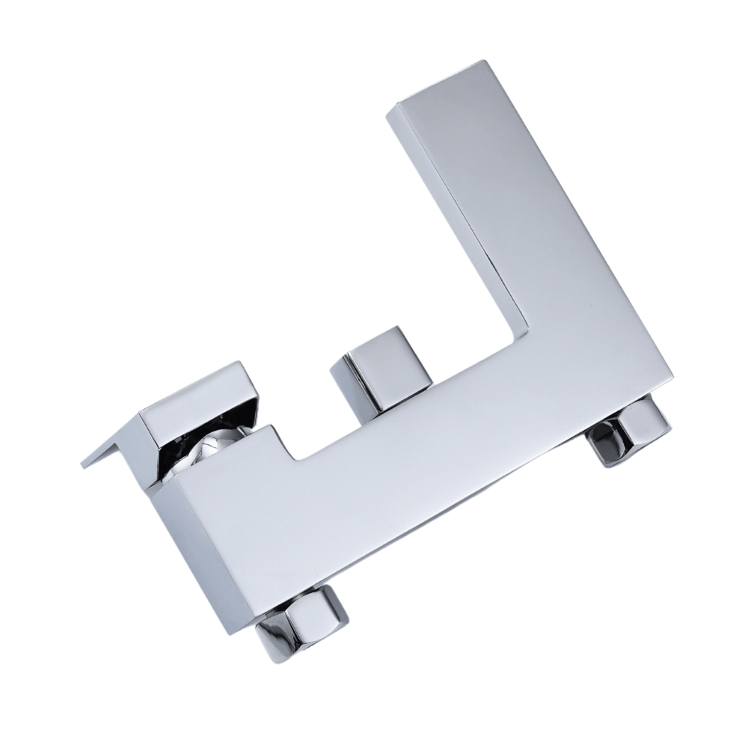 Thermostatic Bath Tap with Shower Head Holder - Chrome