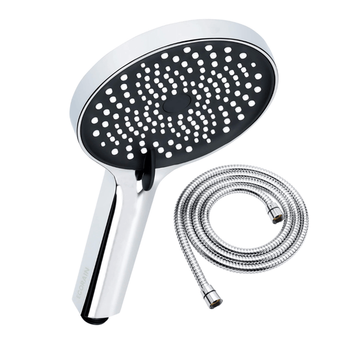Shower head Charly with shower hose - Chrome