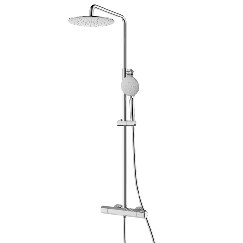 Rain shower set Glenn 23 CM with thermostatic tap - Chrome