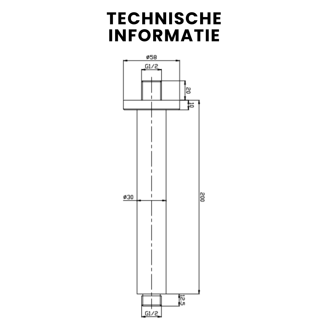 plafondarm technische informatie